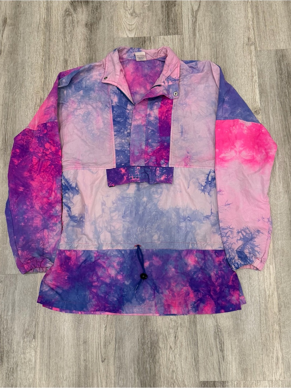 New Balance Tie Dye Pullover Windbreaker‎ Women’s Medium Retro Activewear